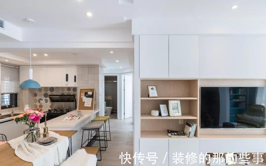 客厅|89平米简约三房,全屋色调搭配太舒服了,简单又清爽,越看越耐看