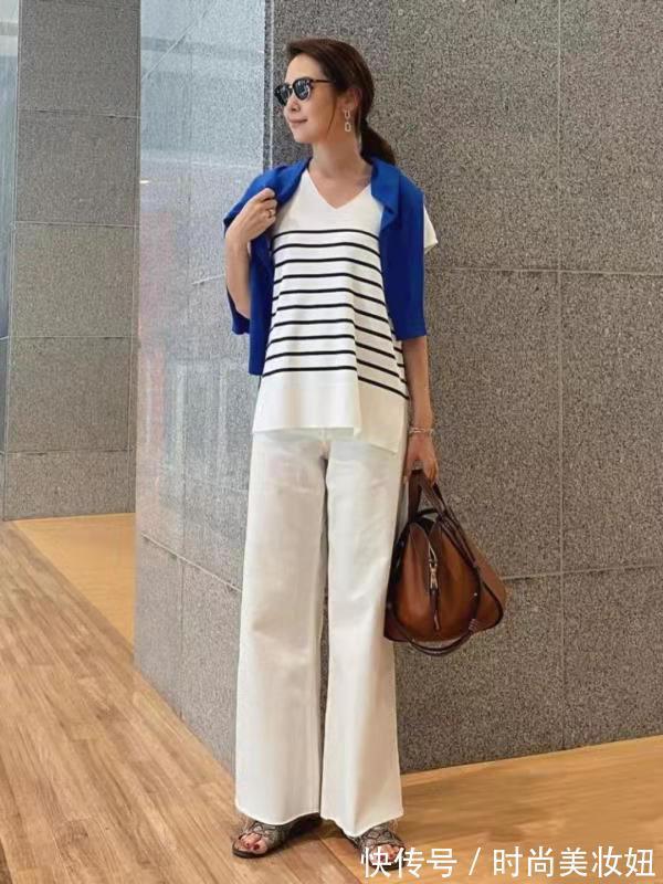 打扮|这才是适合“50岁”女人的穿搭,这位大龄姐姐的打扮,高级又减龄