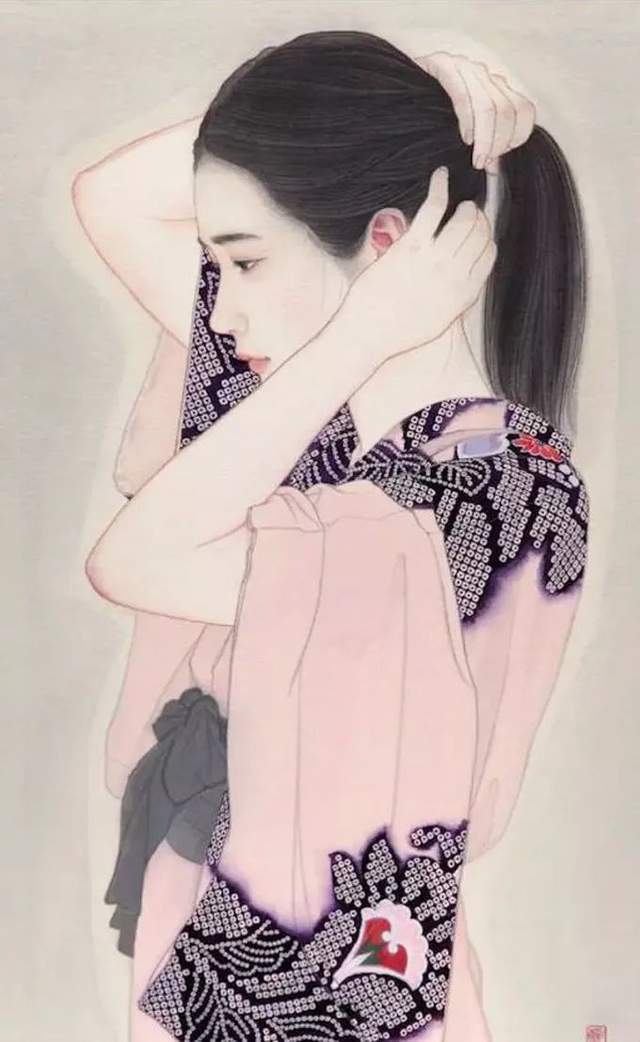 笔下|人称日本最美女画家，竟然这样画美女，极具香艳的极致诱惑