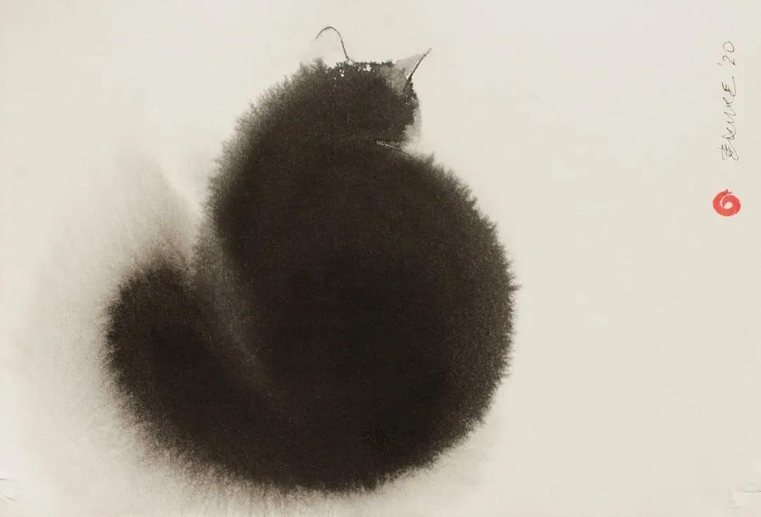 专画国画的老外,竟被10万人狂热追捧,看完作品立马佩服不已