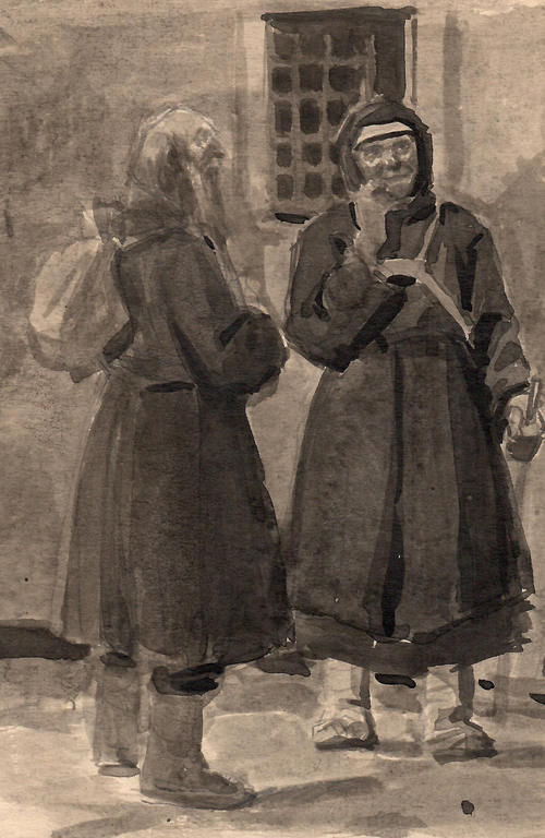 创作稿|20世纪俄罗斯绘画大师布布诺夫·亚历山大·帕夫洛维奇创作手稿精选