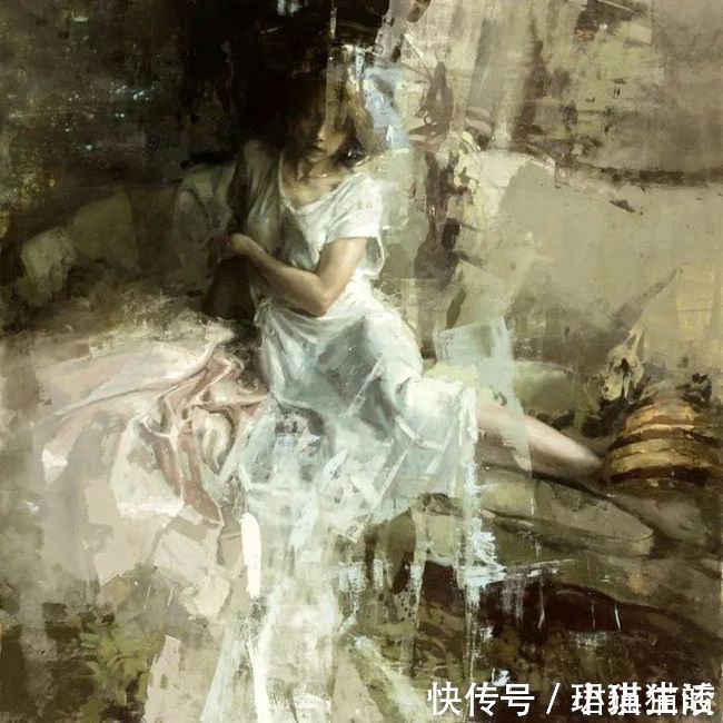 油画#艺术家杰里米·曼恩的油画,颜色既生动又大气!