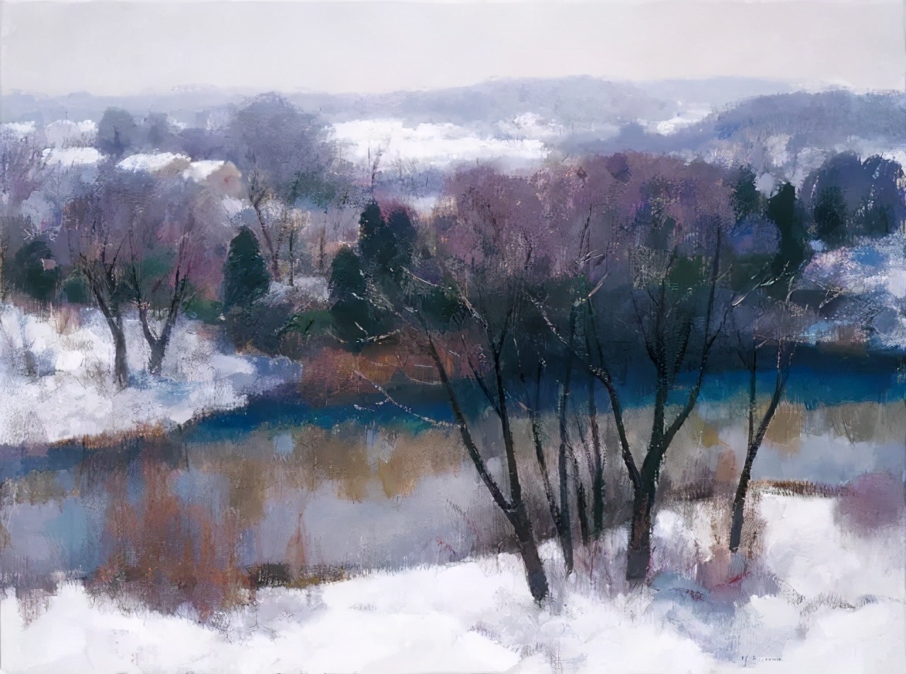 高级色彩,沈行工独特的诗意性油画