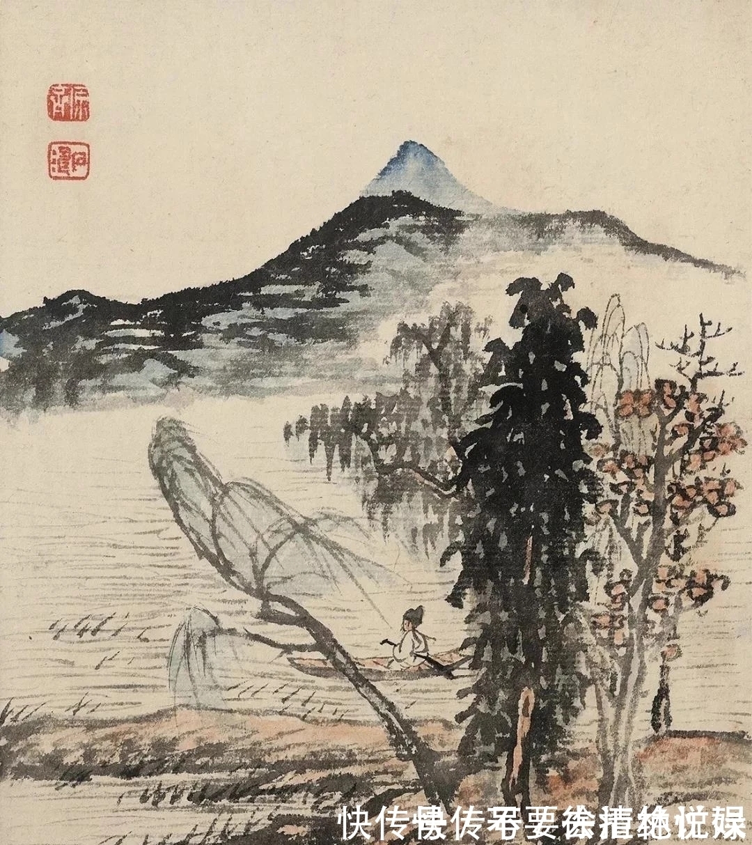 山水画@看画得看小品|石涛的小品山水画,彰显笔墨的魅力