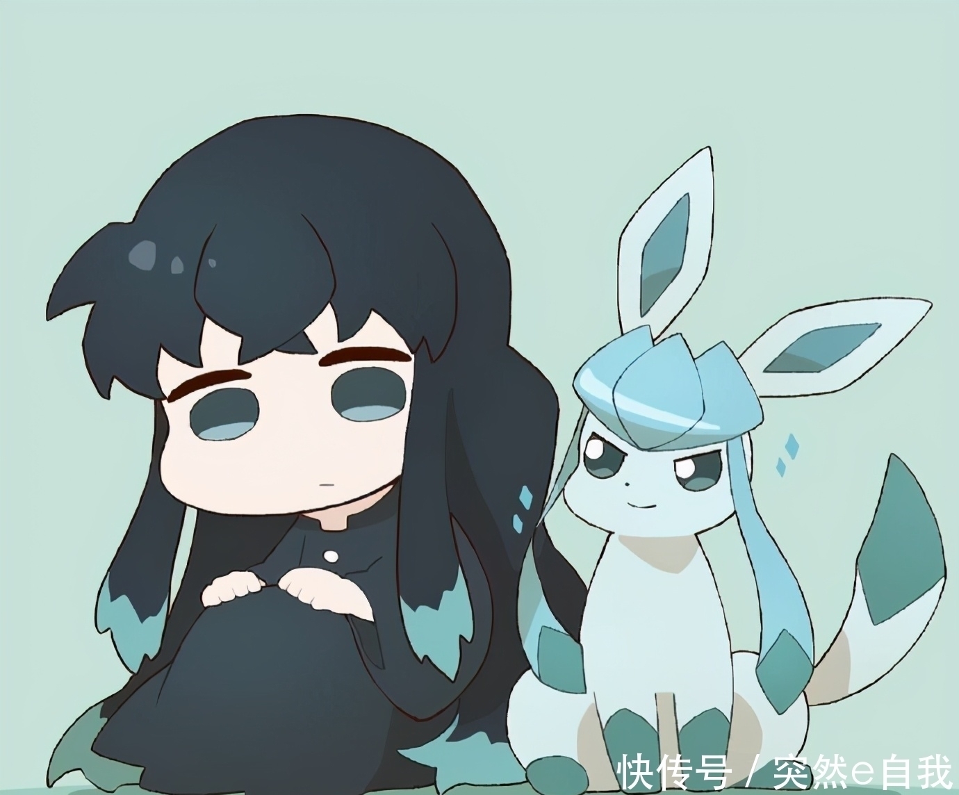 霞柱|鬼灭之刃:当九柱配上宝可梦伊布,水柱不知所措,恋柱开心到跳脚