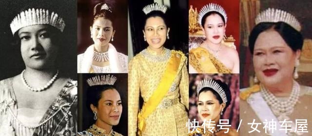 拉玛五世@诗丽吉戴两顶头饰都很壕气了,不曾想她手上还有四个镯子,好震撼!