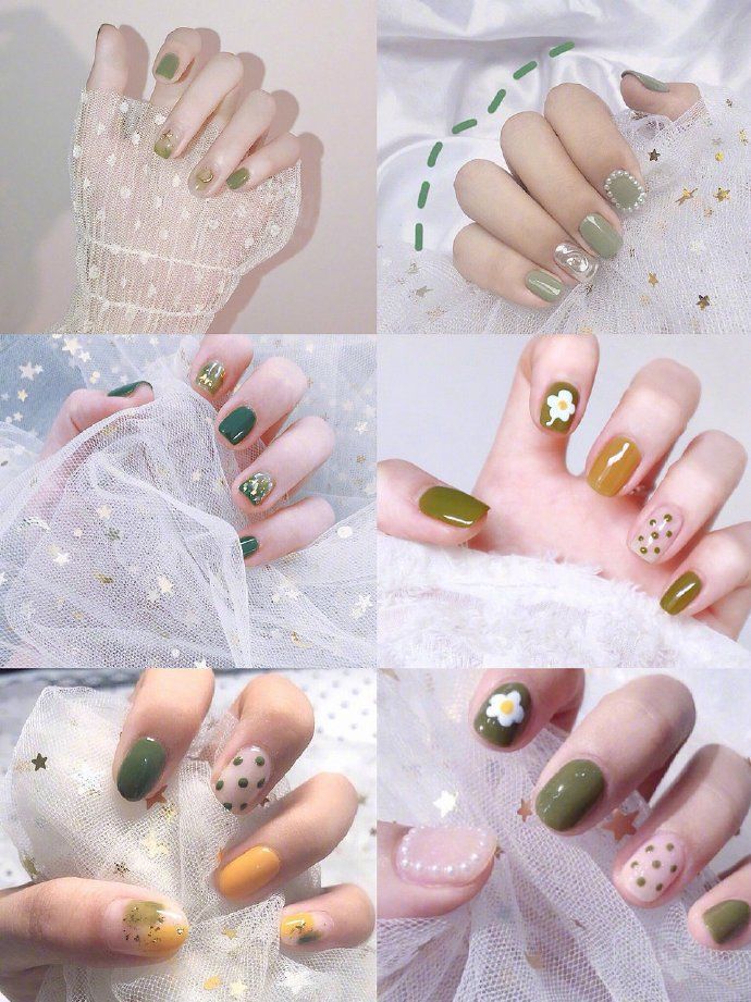 千万不要做牛油果色美甲！因为你会发现太显手白，太好看了