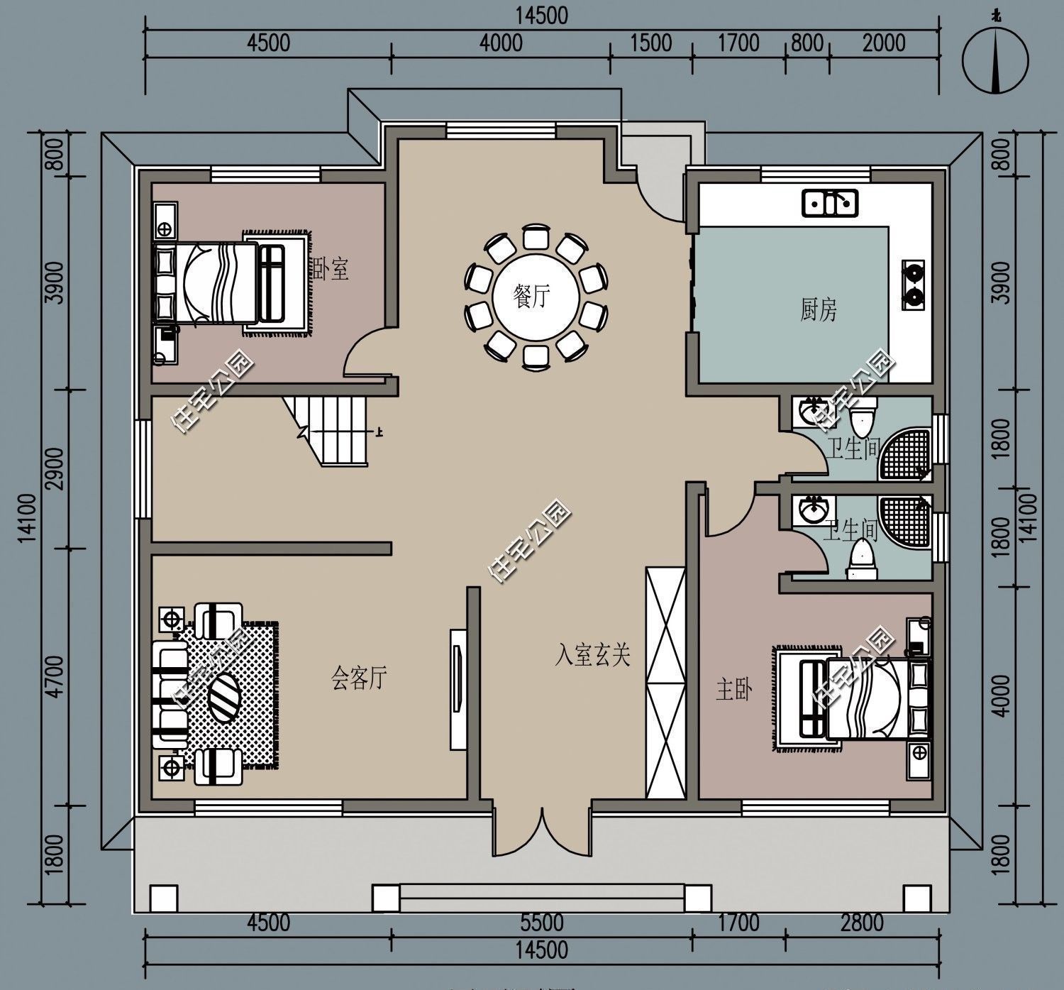 中式|农村盖房选这6套户型就够了，中式欧式全都有，建好就是人生赢家