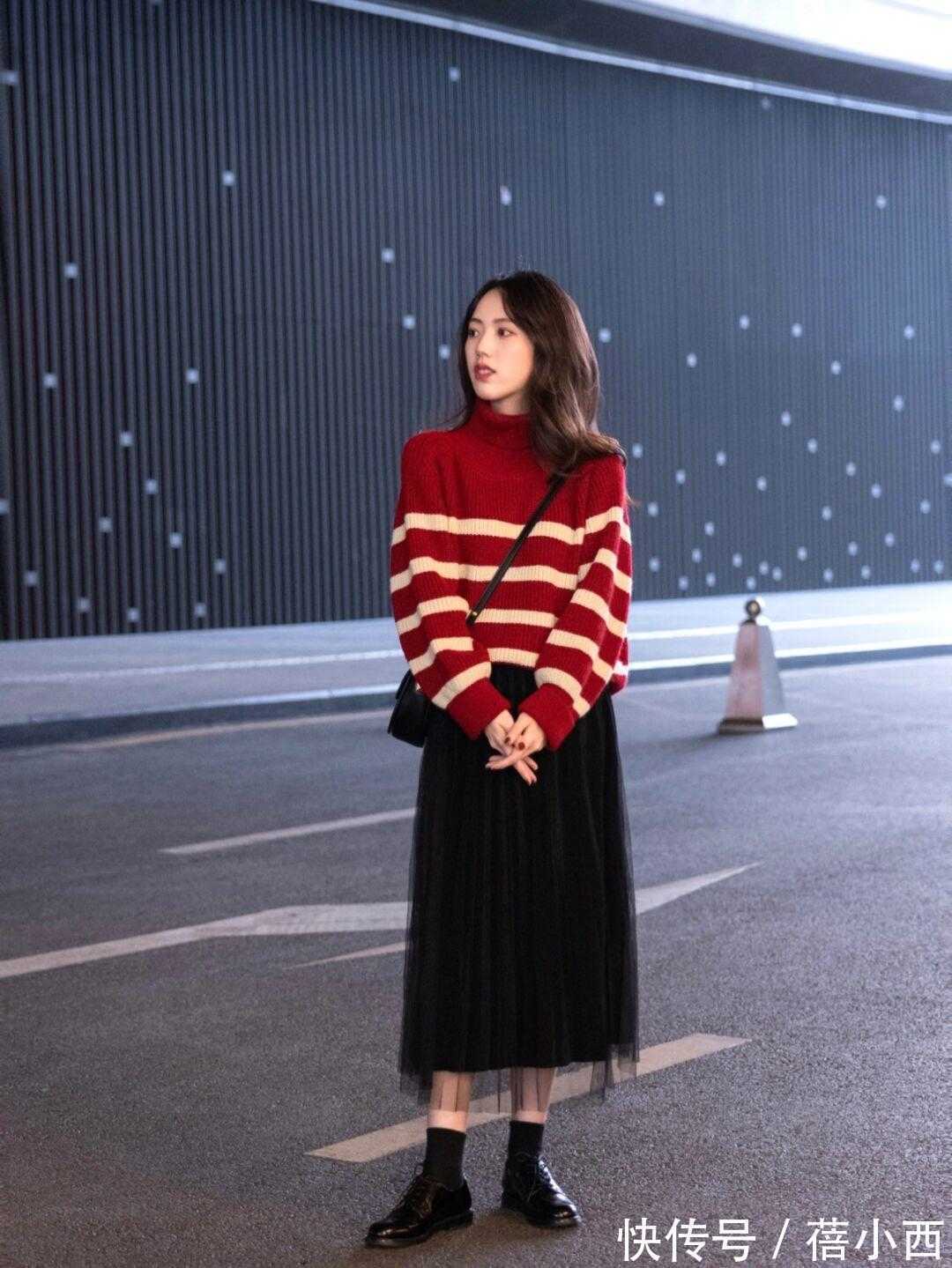 半身裙 小个子女生如何穿针织衫?这几套造型可以直接照搬,高级又优雅