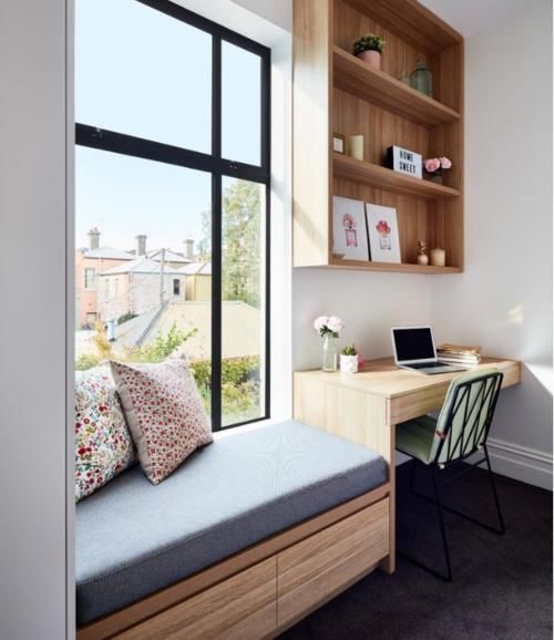 书房|客厅一角这么去设计,不用独立房间也能舒适办公,很适合小户型