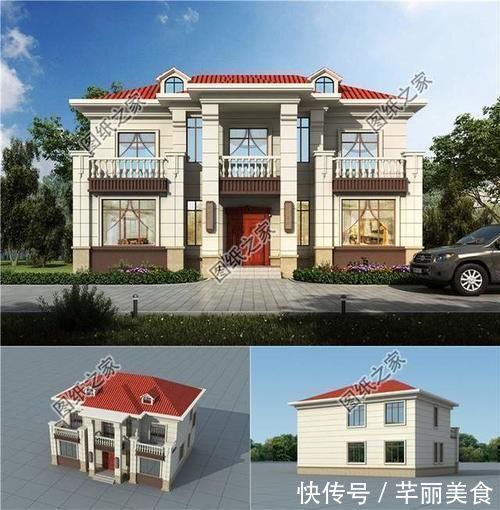 别墅|15米×12米农村的建房设计图，大气到没有朋友，你的绝佳选择