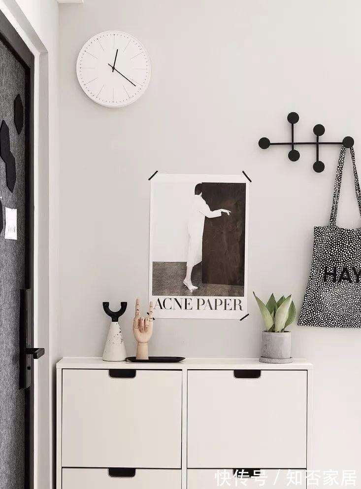 次卧|68㎡单身公寓,次卧改成衣帽间,简洁大气