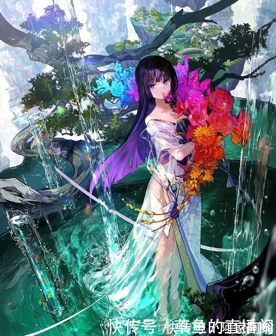 幻想世界|充满幻想世界的插画，用色绚烂绮丽，光影特效很赞