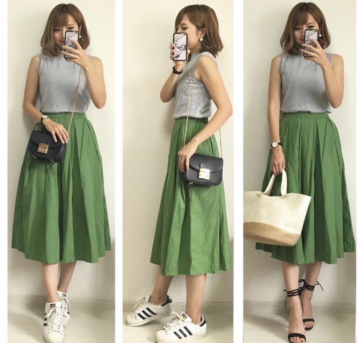 none|日本小姐姐的简约穿搭又火了，注重细节的搭配，才是真正的高级