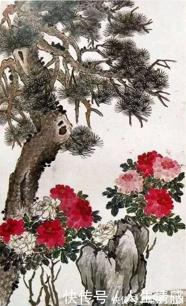 陈半丁|嗜书画入骨的陈半丁,一组有个性的牡丹花