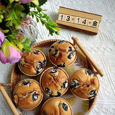 爆浆蓝莓马芬