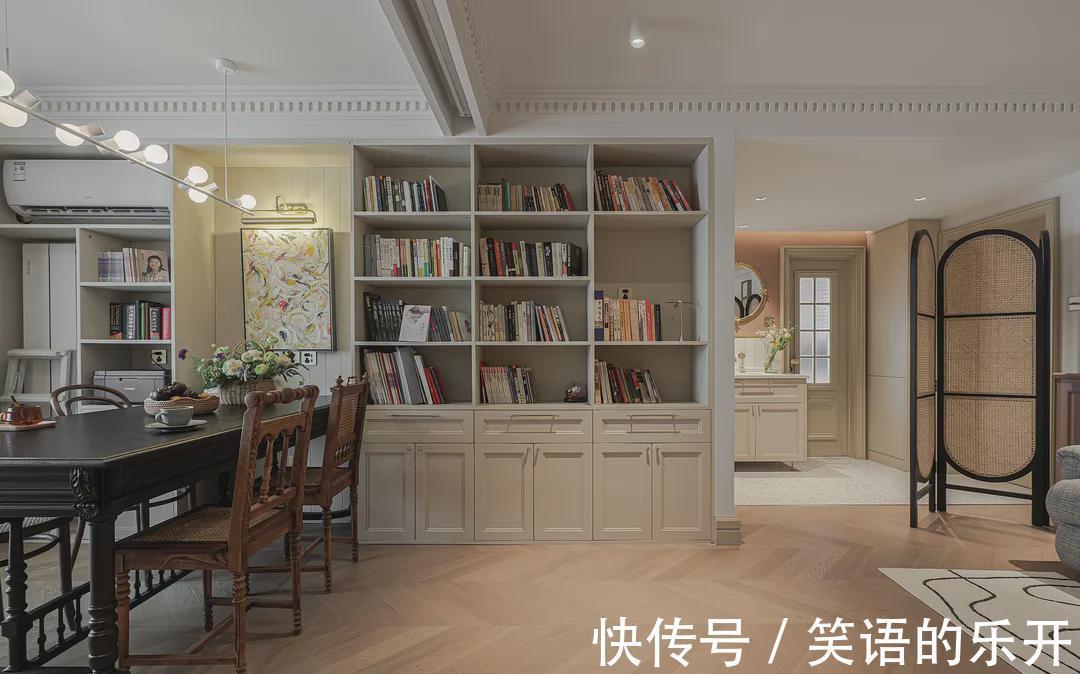 餐厅|90㎡旧屋变复古两居,推开门重回90年代的家