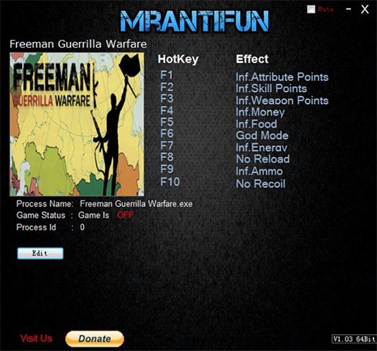 自由人游击战争修改器风灵月影–自由人游击战争十项修改器 v1.0免费版下载-下载否