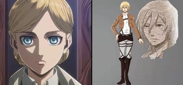 阿尔敏|进击的巨人角色转性,艾伦每个形象都惹人怜惜,女王是阿尔敏吗?