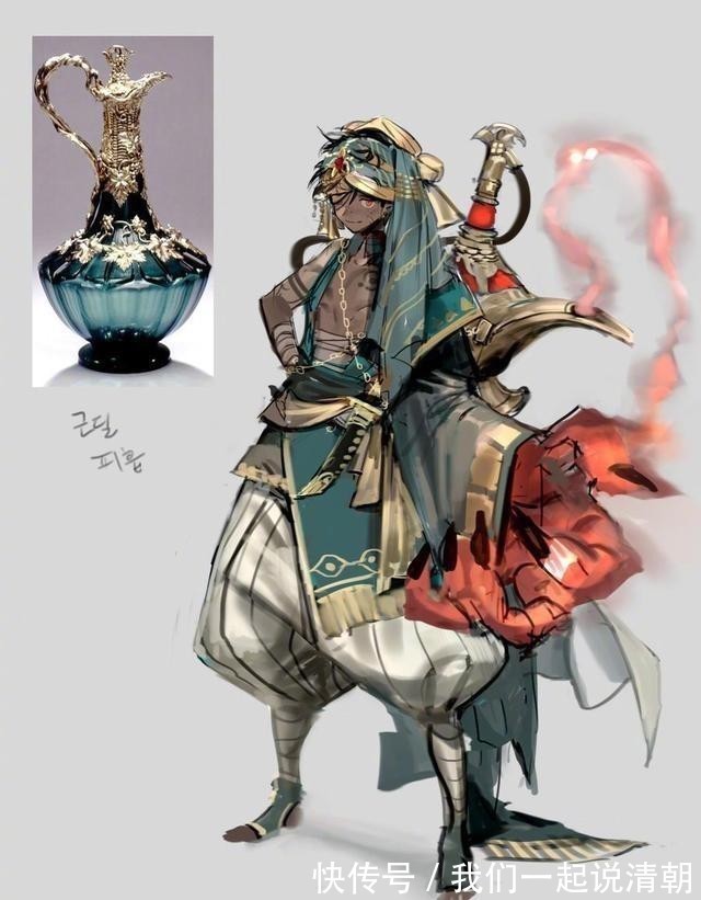 拟人|饰品拟人成帅哥美女,阿拉丁神灯重出江湖,海浪胸针太美了