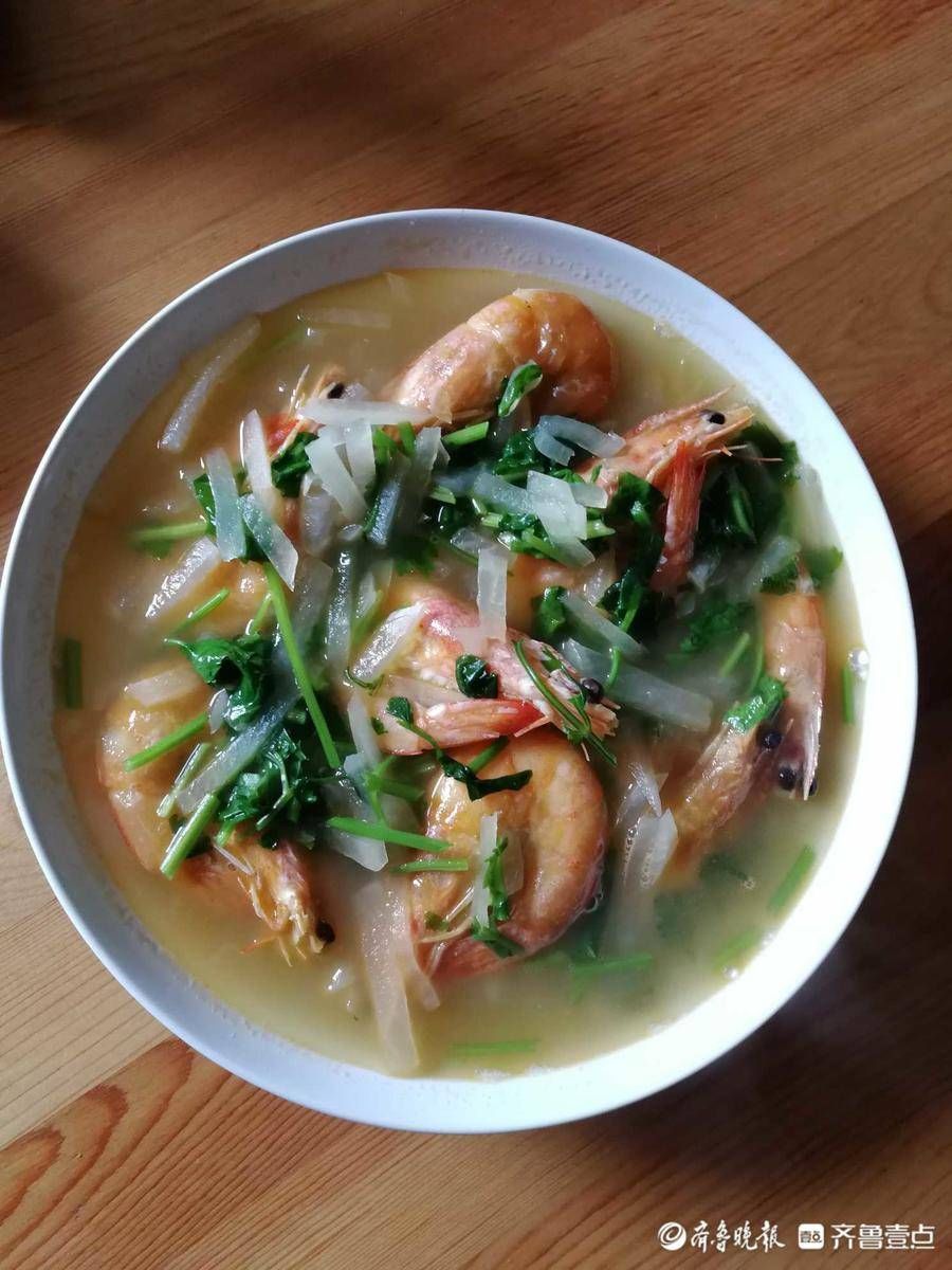 壹粉食堂|鲜香又开胃！周末好时光来份萝卜丝鲜虾汤吧，超可口