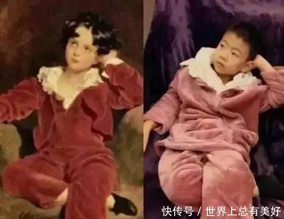 围巾|小学生模仿名人画像,网友:这眼神和动作,隔着屏幕都能笑出花来