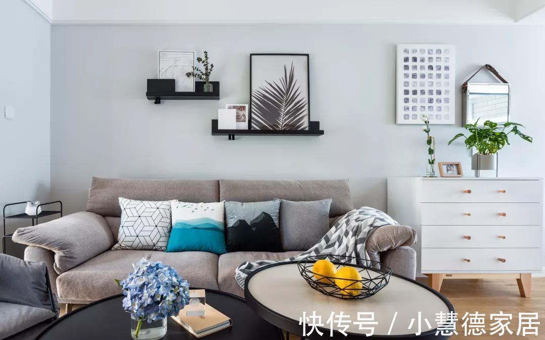 色调|106㎡北欧风小户型,简单的色调搭配原木色,原来还能这么好看!