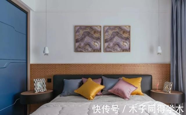 时尚|91㎡现代美式，蓝白浪漫+端庄高档，装出时尚大方