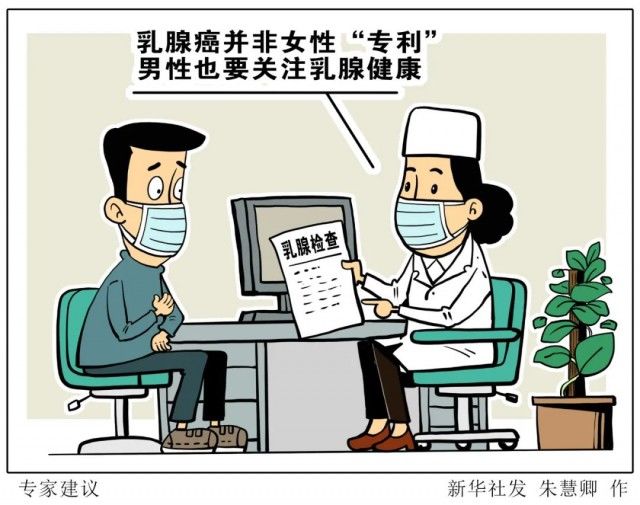 乳腺|注意，男性也可能患乳腺癌