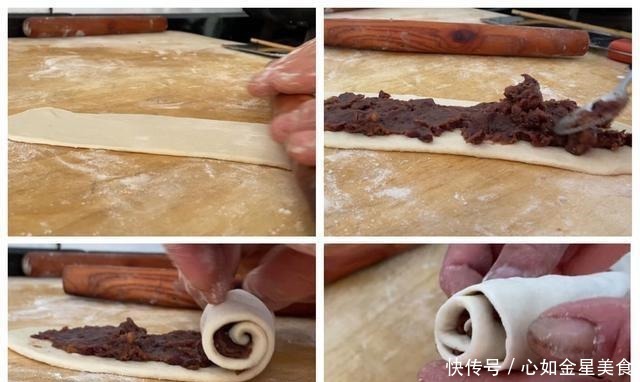 实践简单豆沙卷,一看就会,真的0失败,蓬松柔软香甜