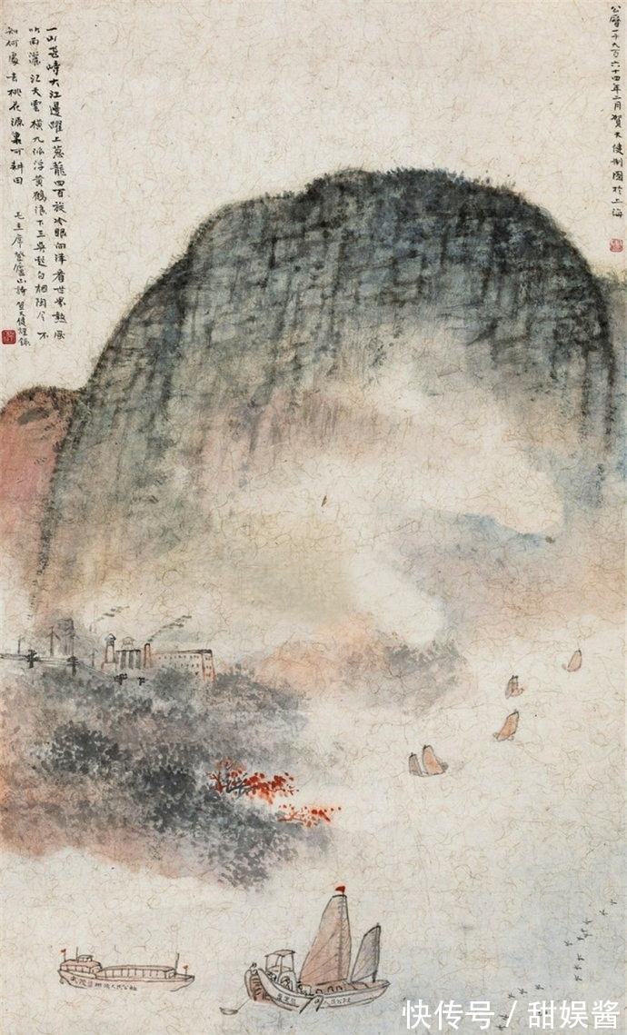 天下|骀荡雄奇,画尽天下美景,贺天健山水画欣赏