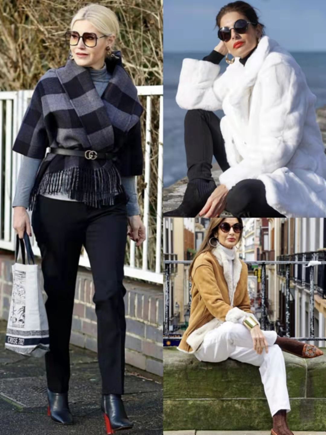 打扮 “小脚裤+短靴”,才是50、60岁女人的冬季打扮,时尚气质显腿长