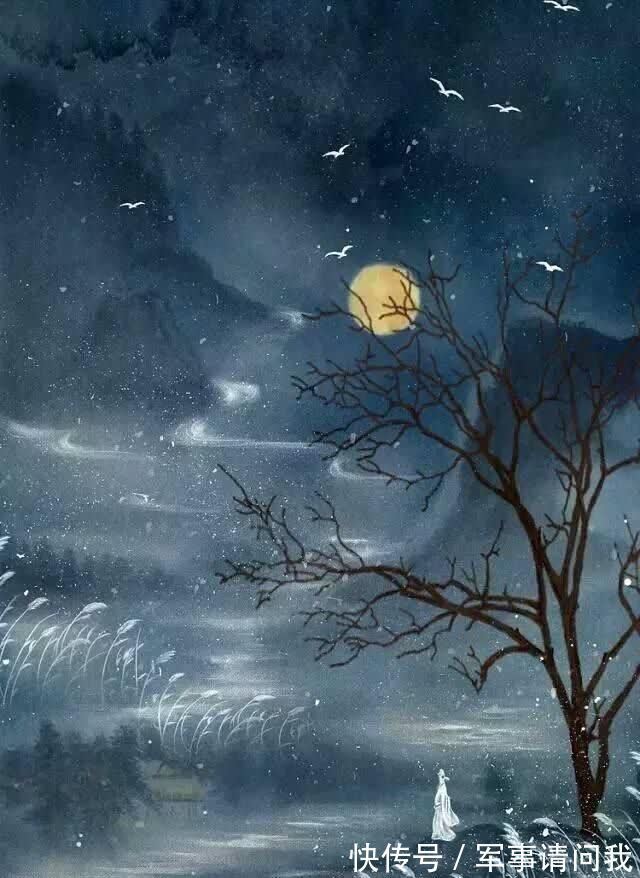 月色&韦庄半夜思念心爱女子,又害怕醒来是场梦,写下首相思词令人心醉