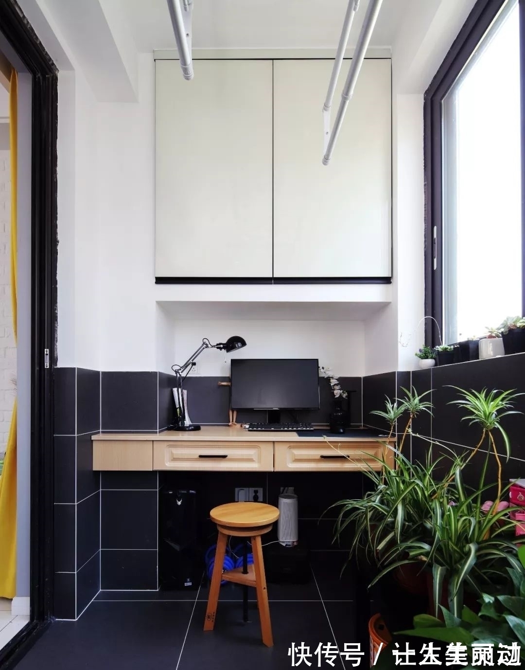 现代|68㎡现代北欧,深色系的简约空间,热情与温情的交织