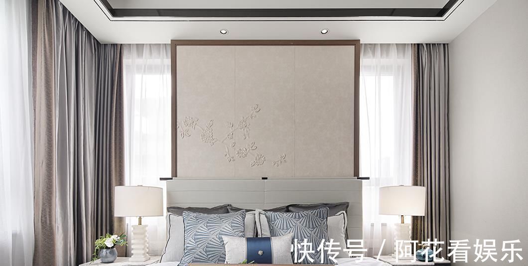 空间感|他花了9万,将135㎡的旧房,改造成中式风,入户第一眼被美到了