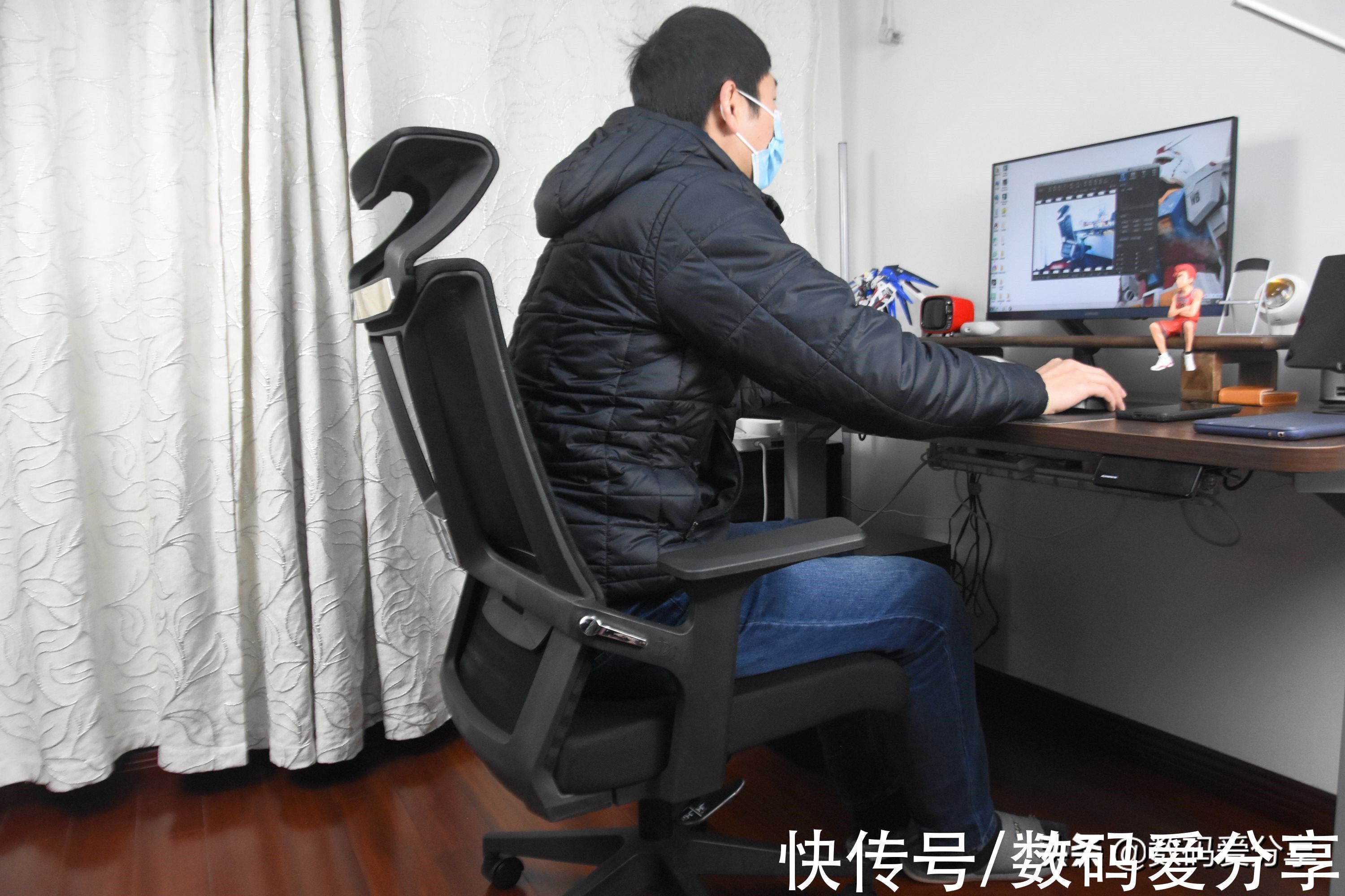 操作杆|宝华贝轩护腰电脑椅J138A体验，谁说百元没有好电脑椅？