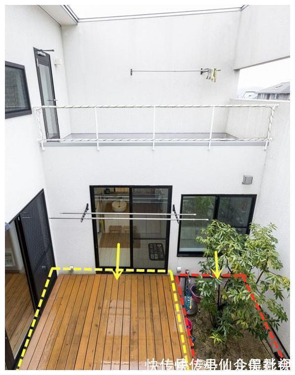 天井|学学她家的天井小院,下沉式设计再铺上防腐木,太休闲惬意了