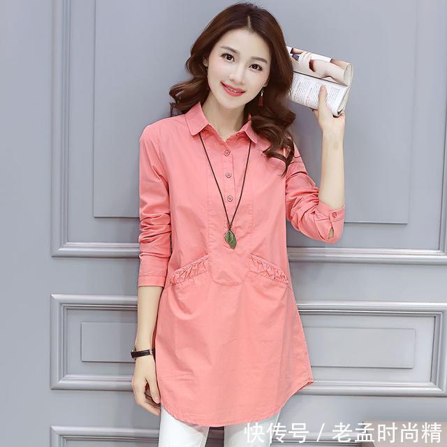 棉麻 还在穿短款衬衫就过时了,现在流行时髦衬衫裙,显瘦也显女人味