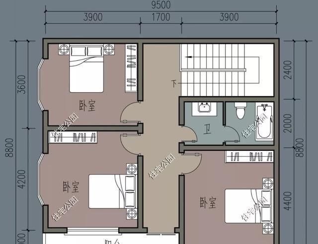 建筑面积|农村建两层有什么好户型，20万之内能建好的5套小户型推荐