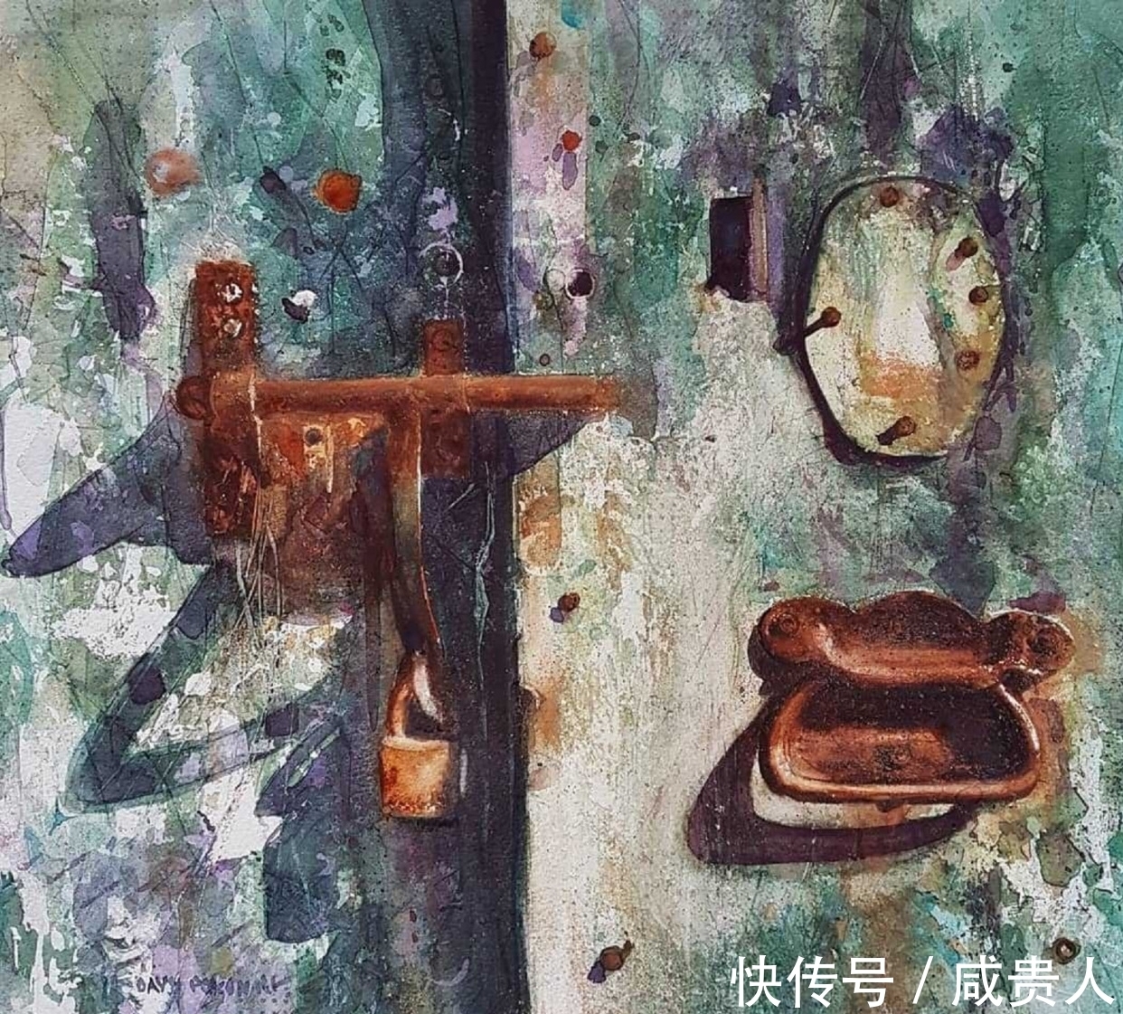 大卫·波克森@看着他的作品,内心会有一种莫名的震撼——水彩大师大卫·波克森