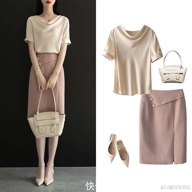 衬衫|被一位博主穿搭圈粉了,试试这衬衫+半裙,轻松优雅又减龄