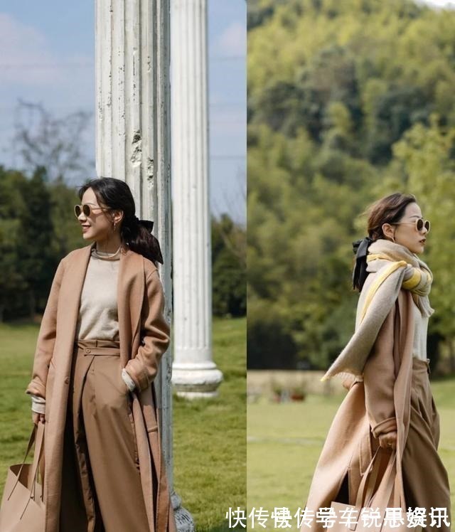 大衣 时尚博主驼色大衣超全穿搭整理,承包你整个秋冬的时尚,值得借鉴!