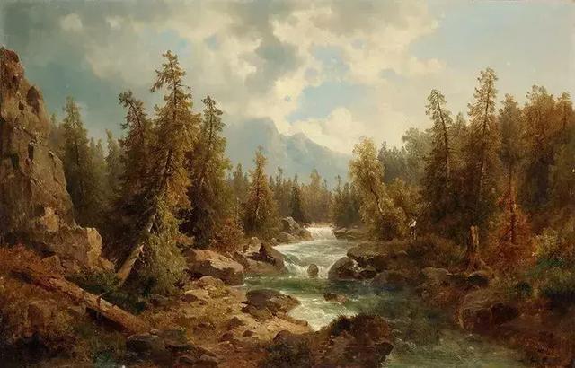 艺术家#奥地利艺术家的超美风景油画,领略大自然的宁静之美