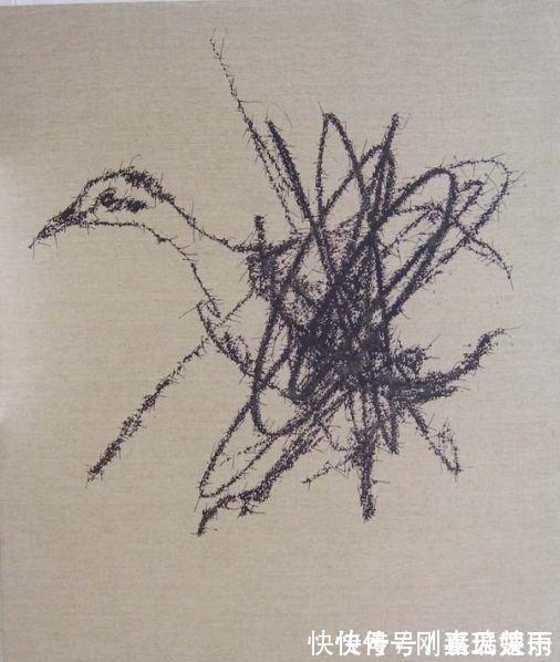 冷军#他画一只鸟卖数十万,网友吐槽不如小学生,专家:往鸟眼睛上看