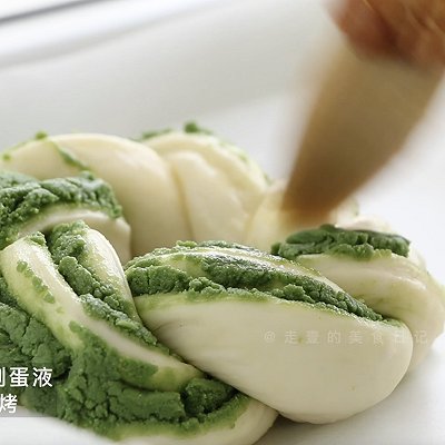 抹茶奶酥面包