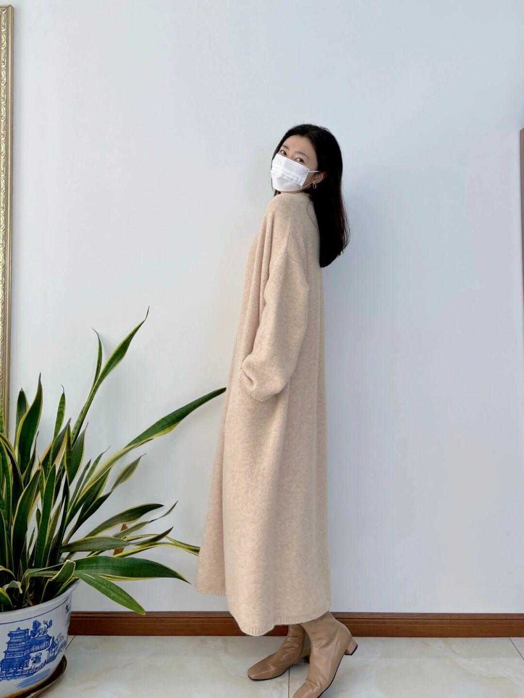 长衫 提前备几件针织长衫吧!初春穿它出门,绝对让你美到“巅峰”