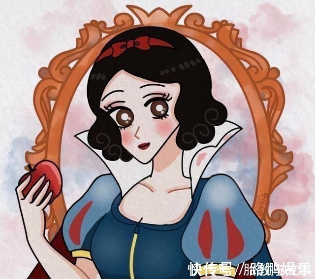 木兰|当迪士尼公主变成蜡笔小新画风，艾莎女王太可爱，最帅的当属木兰