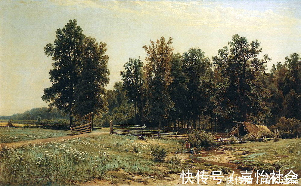 油画&俄罗斯油画大师,伊凡·伊凡诺维奇·希施金,风景油画作品选集