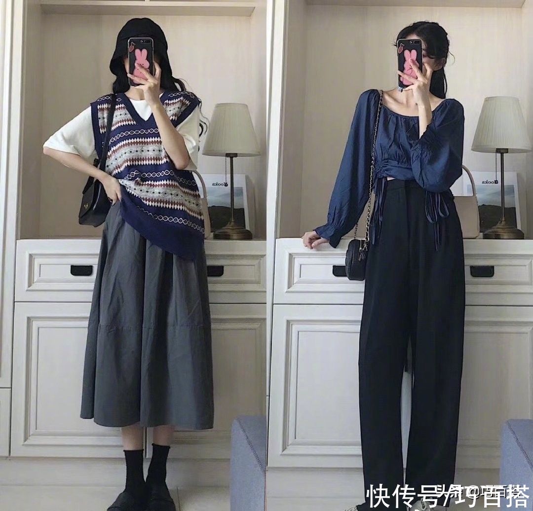 初夏选择深色穿搭是“真香”，存在感强，遮肉增高能力也是一绝