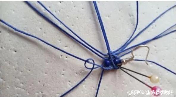 蜡绳编的中国风流苏耳饰,精致大方,DIY手工编绳附教程